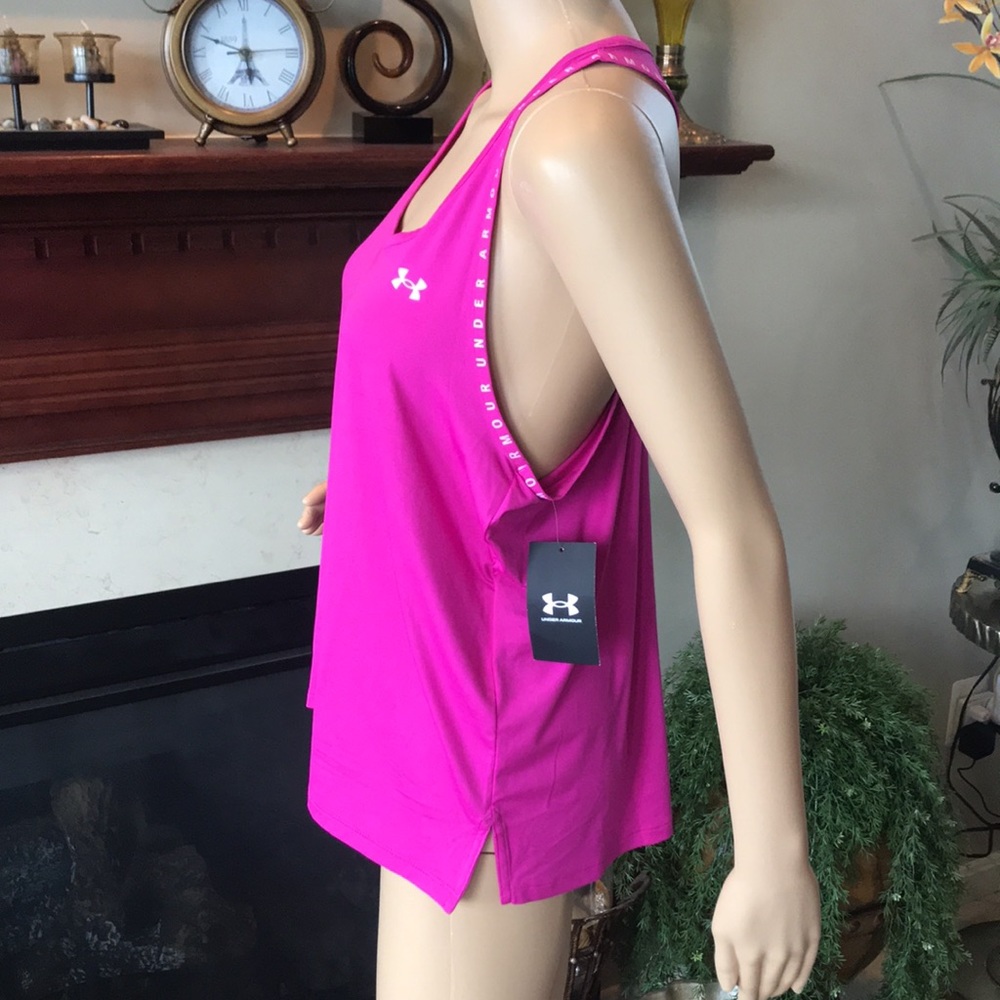 Brand New Under Armour Heatgear Pink Tank Top - Picture 14 of 15